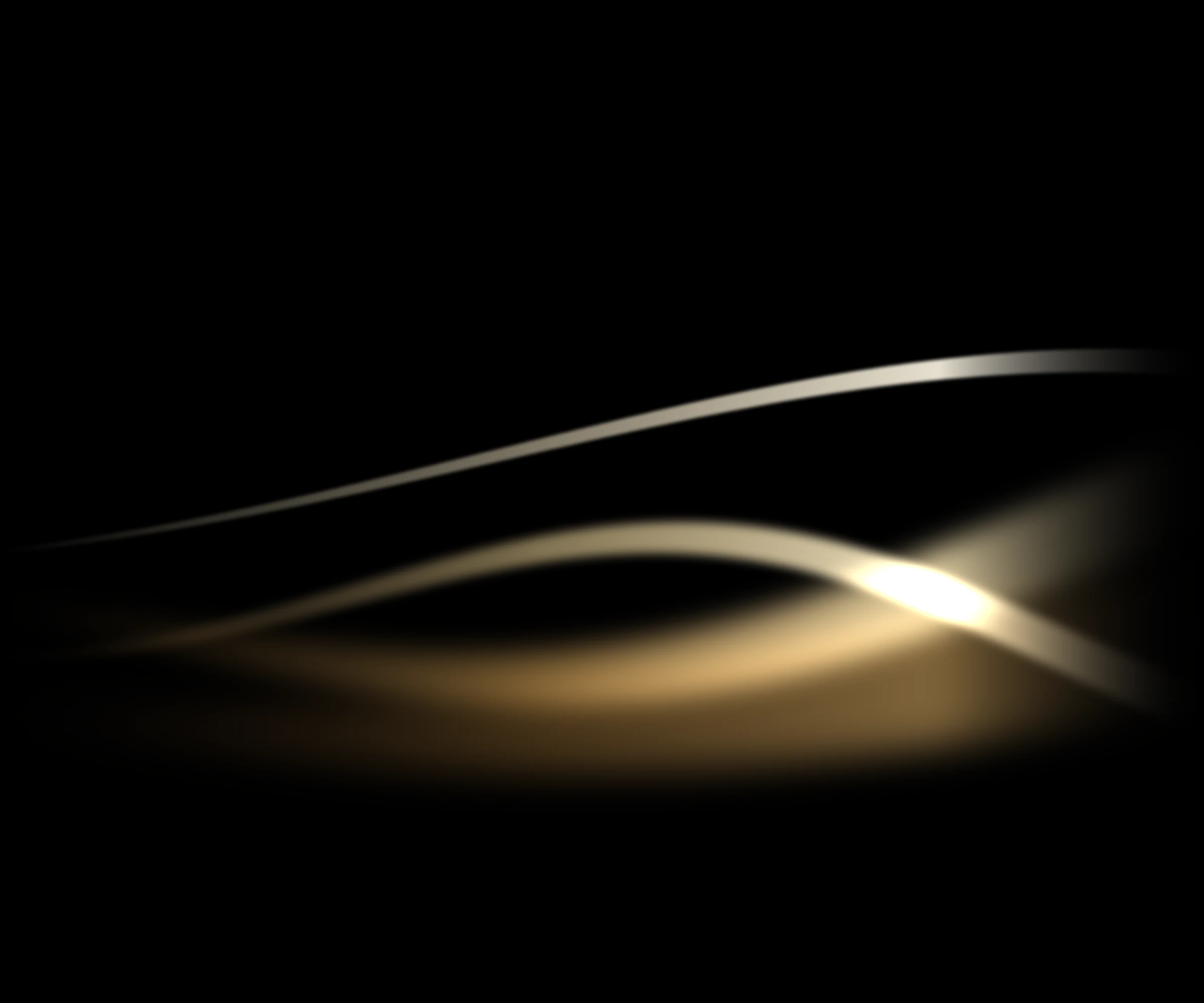 Gold ribbons of light